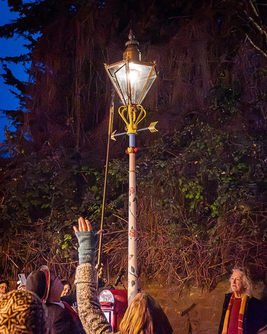 Eddie Young lights the lamp by Garfield Austin - Fabulous Frome