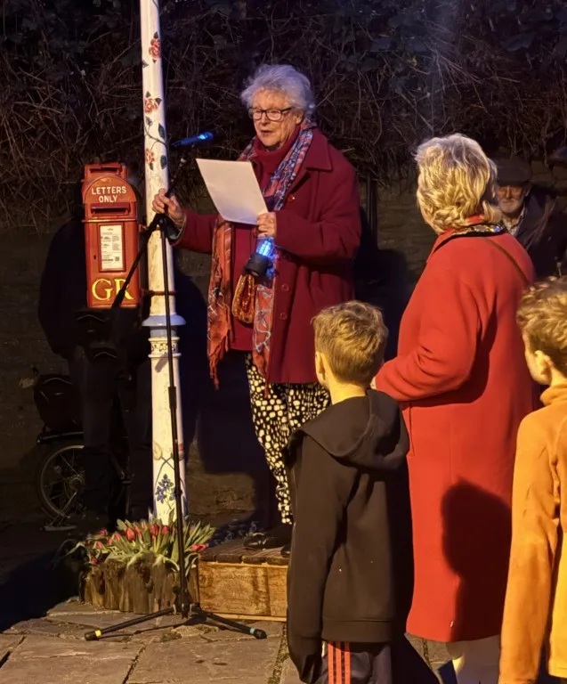 Poem being read by Caroline Rose by Gill Harry