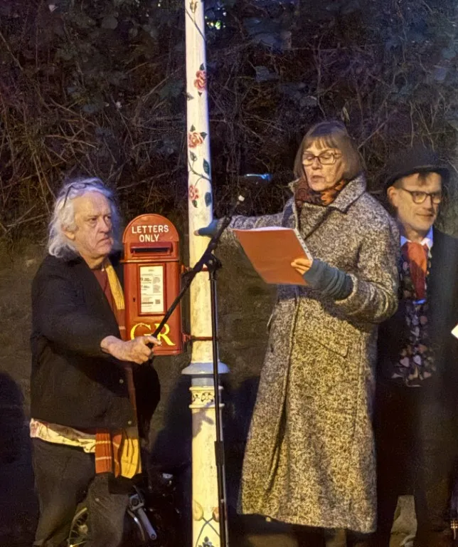 Poem being read by Jane Hughes by Gill Harry