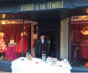 Reg Ling ready to serve mulled wine